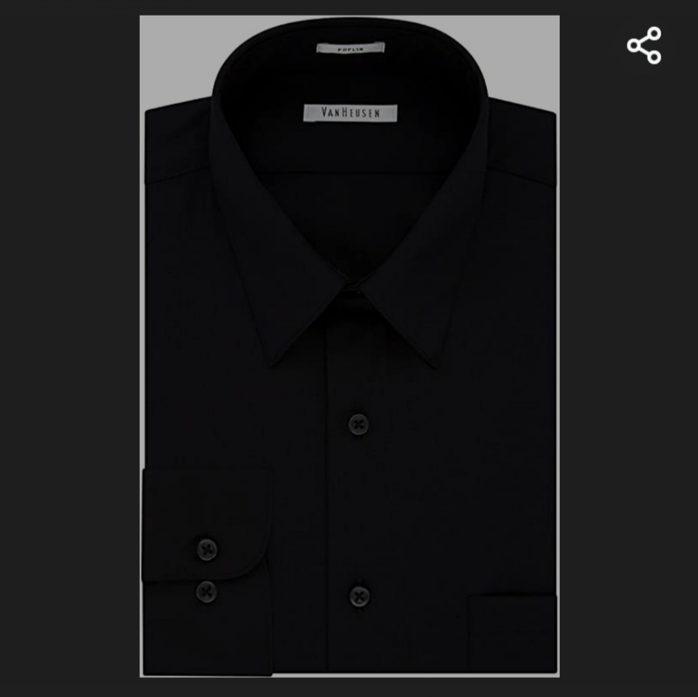 Van Heusen black dress shirt